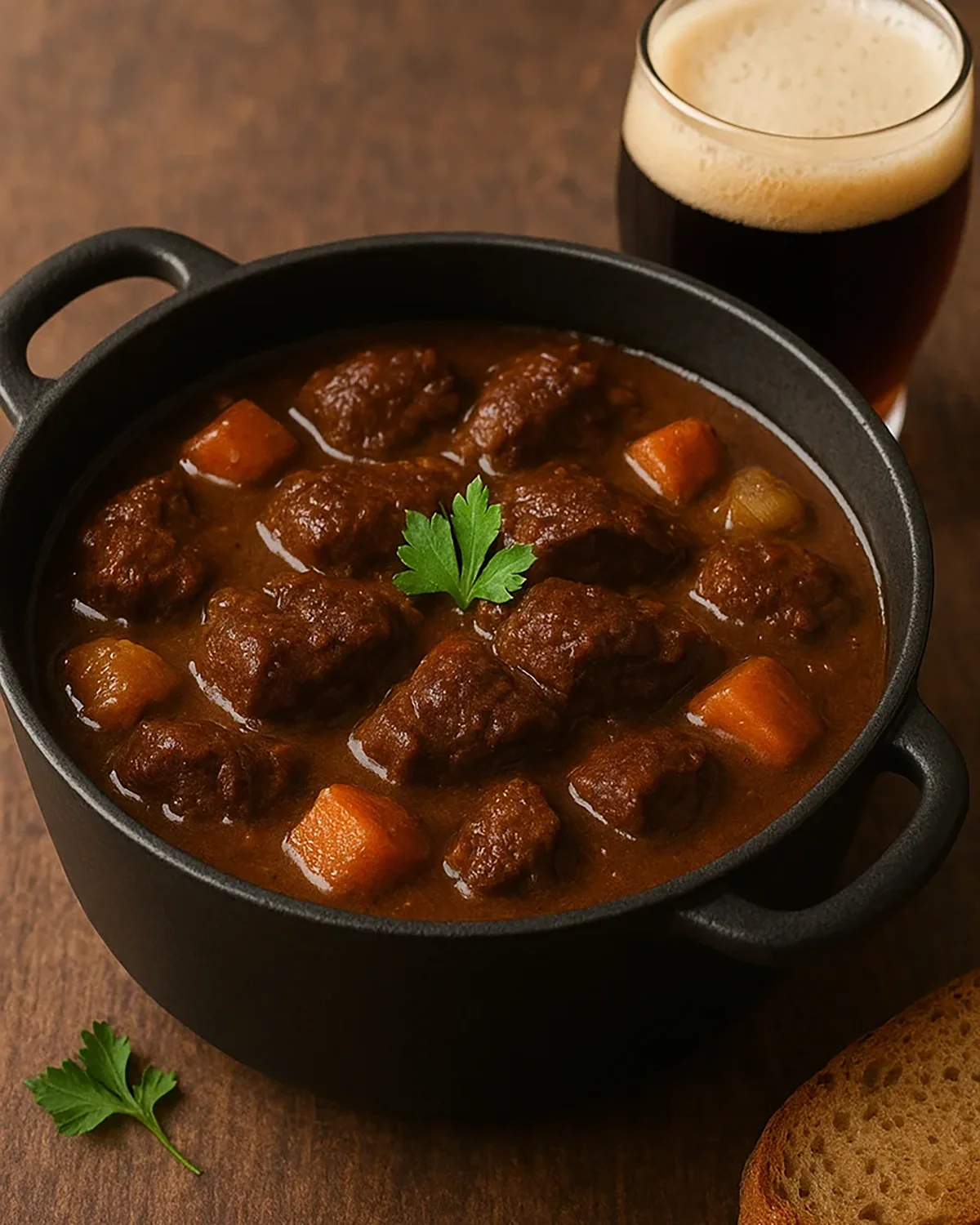 Varkenswangetjes gestoofd in bier – Vlaams stoofgerecht met rijke biersaus
